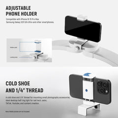 NEEWER HM01-D adjustable phone holder for tutorials and selfies