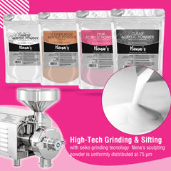 Nena's powder closeup shows smooth, bubble-free application