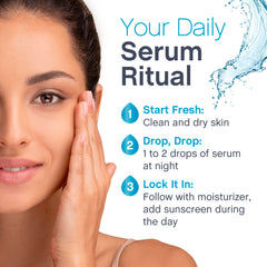 NeoCell retinol serum bottle with matte finish texture