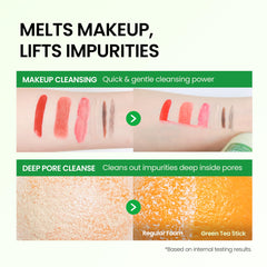 Green tea seed oil in DERMALOGY helps hydrate skin after cleansing.