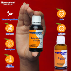 Neoprosone bottle and castor oil visuals emphasize nourishing hydration.