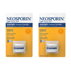 Neosporin Lip Health Overnight Renewal bottle shown for nightly hydration