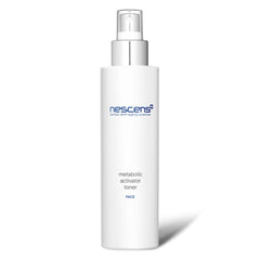 Nescens Metabolic Activator Toner bottle promotes skin balance and refined texture.