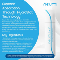 NEUMI SKIN glutathione and collagen ingredients close-up for brightening