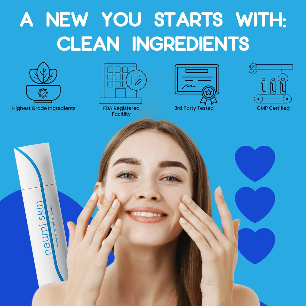 NEUMI SKIN mist droplets on cheek for cooling refresh