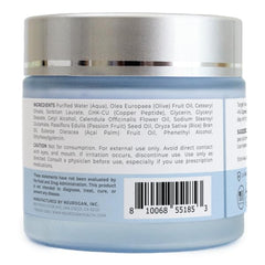Packaging on shelf communicates premium daily moisturizer by Neurogan