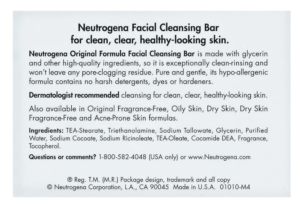 Close-up of Neutrogena Bar Soap Original lathering on skin