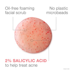 Neutrogena Gentle exfoliating scrub texture demonstrates gentle exfoliation.