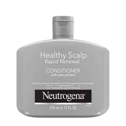 Neutrogena Healthy Scalp Rapid Recovery Conditioner bottle promoting UV protection and moisture.