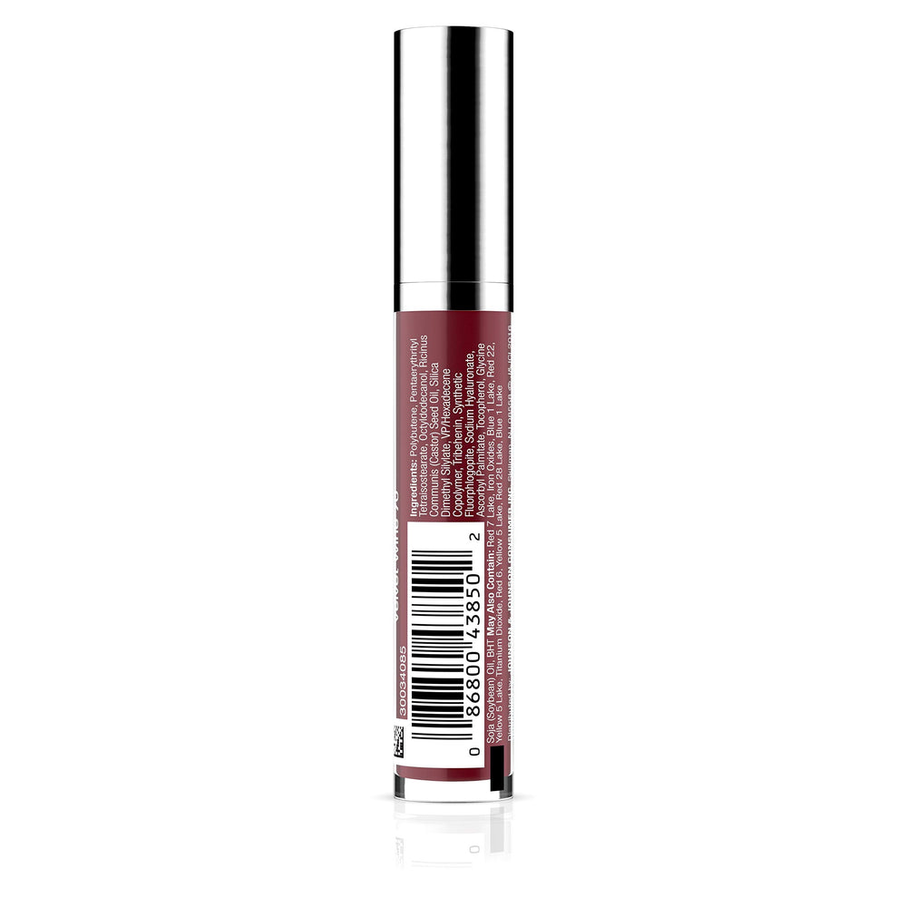 Close-up of Neutrogena lips showing luminous Velvet Wine tint.