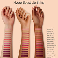 Velvet Wine swatches on skin reveal buildable luminous color.