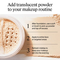 Neutrogena Hydro Boost powder on skin blurs pores for a radiant, hydrated look.