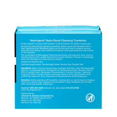 Neutrogena Hydro Boost wipes leave skin soft and hydrated after cleansing.