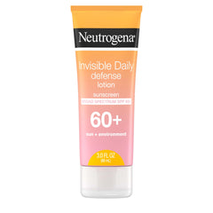 Neutrogena Invisible Daily Defense bottle-pour provides quick UV protection for outdoor days.