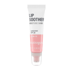 Neutrogena MoistureShine lip soother gloss on lips with SPF 20 for hydrated shine.