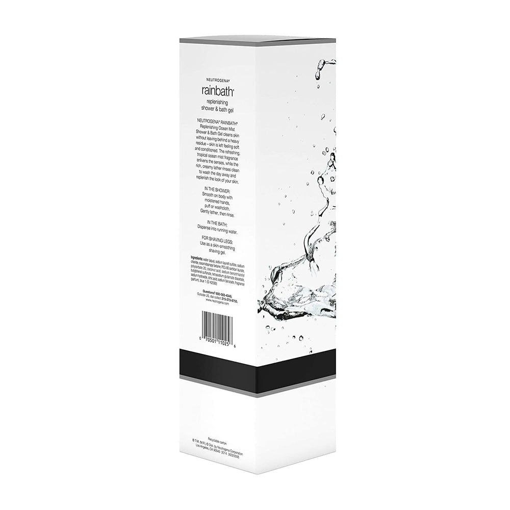 Two-pack Neutrogena Rainbath packaging emphasizing value and convenience.