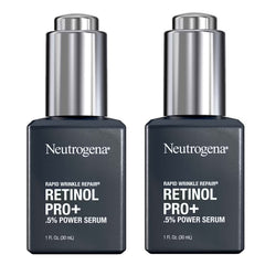 Neutrogena Rapid Wrinkle Repair serum bottle with dropper highlighting smooth skin benefits
