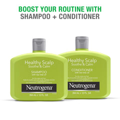 Conditioner shown beside color-treated hair to emphasize color-safe formula