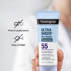 Non-comedogenic and PABA-free formula avoids heavy residue.