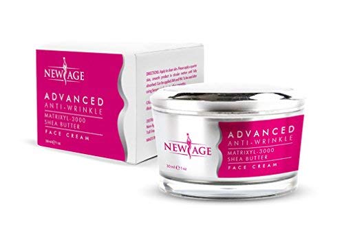 NEW AGE Advanced Anti-Wrinkle Cream jar with smooth texture for easy application.