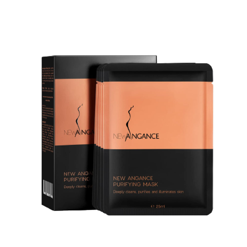 NEW ANGANCE Mask packaging close-up for premium cleansing.
