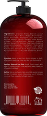 Etiqueta del champú New York Biology mostrando ingredientes y beneficios