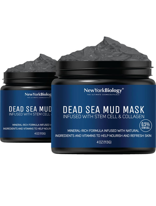 New York Biology Dead Sea Mud Mask face application for clear pores and radiant skin