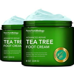 New York Biology Tea Tree Foot Cream texture boosts hydration for dry feet