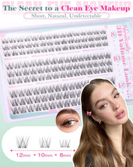 Newcally 10mm lash clusters for gentle flutter and natural blend