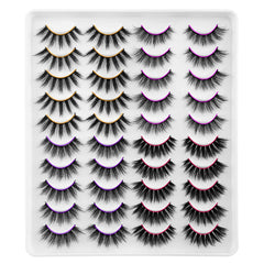 Newcally faux mink lashes pack—20 pairs in case for dramatic eye looks.
