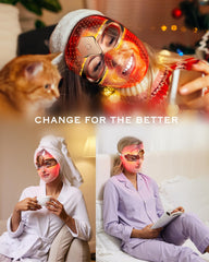 NEWKEY Skin Care Beauty Mask full LED array delivers multi-wavelength facial treatment