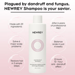 NEWREY sulfate-free and paraben-free label emphasizes mild scalp protection.
