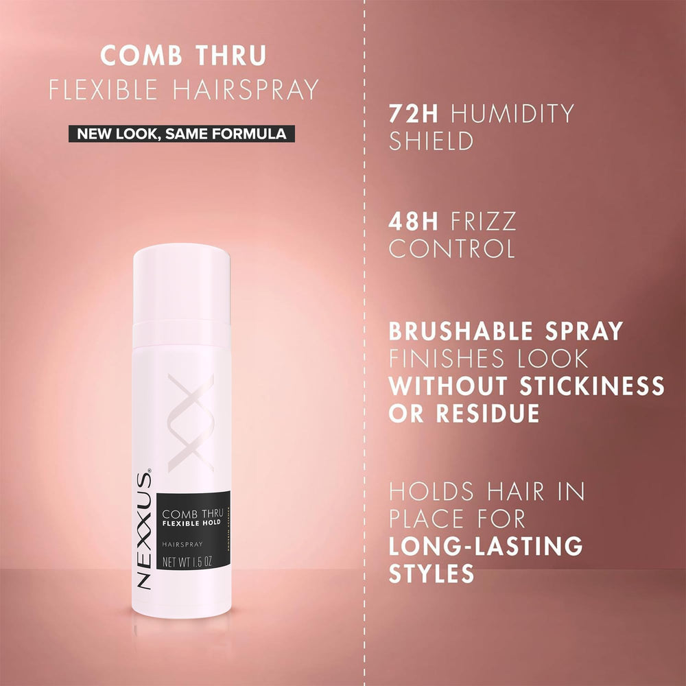 Nexxus Comb Thru travel-size pack for on-the-go styling