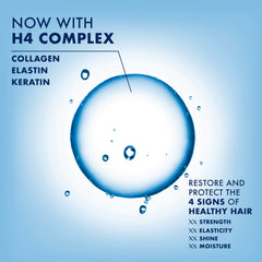 Hair texture after use showing shine and softness with Nexxus Humectress