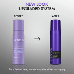 Nexxus hair shines with softness using Hy-Volume system.