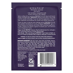 Nexxus Keraphix masque smooth cream on hair strand demonstrates conditioning potential
