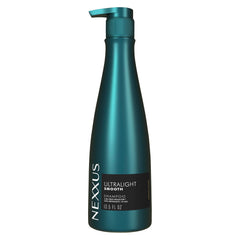 Nexxus Ultralight Smooth Shampoo bottle highlighting weightless frizz defense