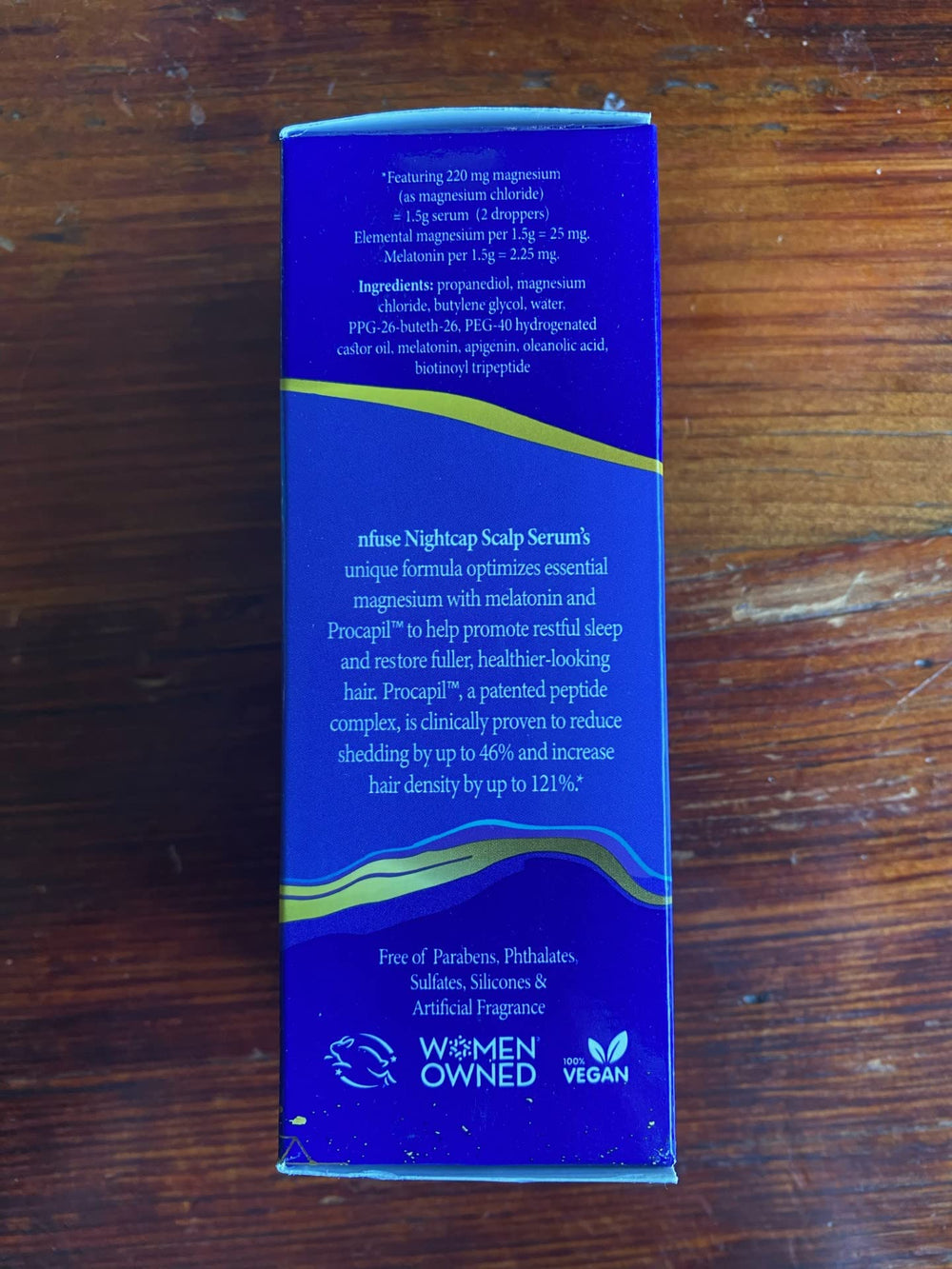 nfuse NightCap sleep lotion pairing scene for enhanced relaxation