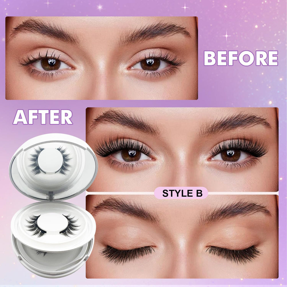 NGWDBA Hunnyfit magnetic lashes close-up show soft fibers blending naturally