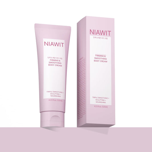 NIAWIT Firming Smoothing bottle pour for quick daily application.