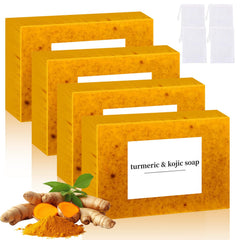 Nicgou Lemon Turmeric Kojic Soap bar pack for gentle daily cleansing of face and body.
