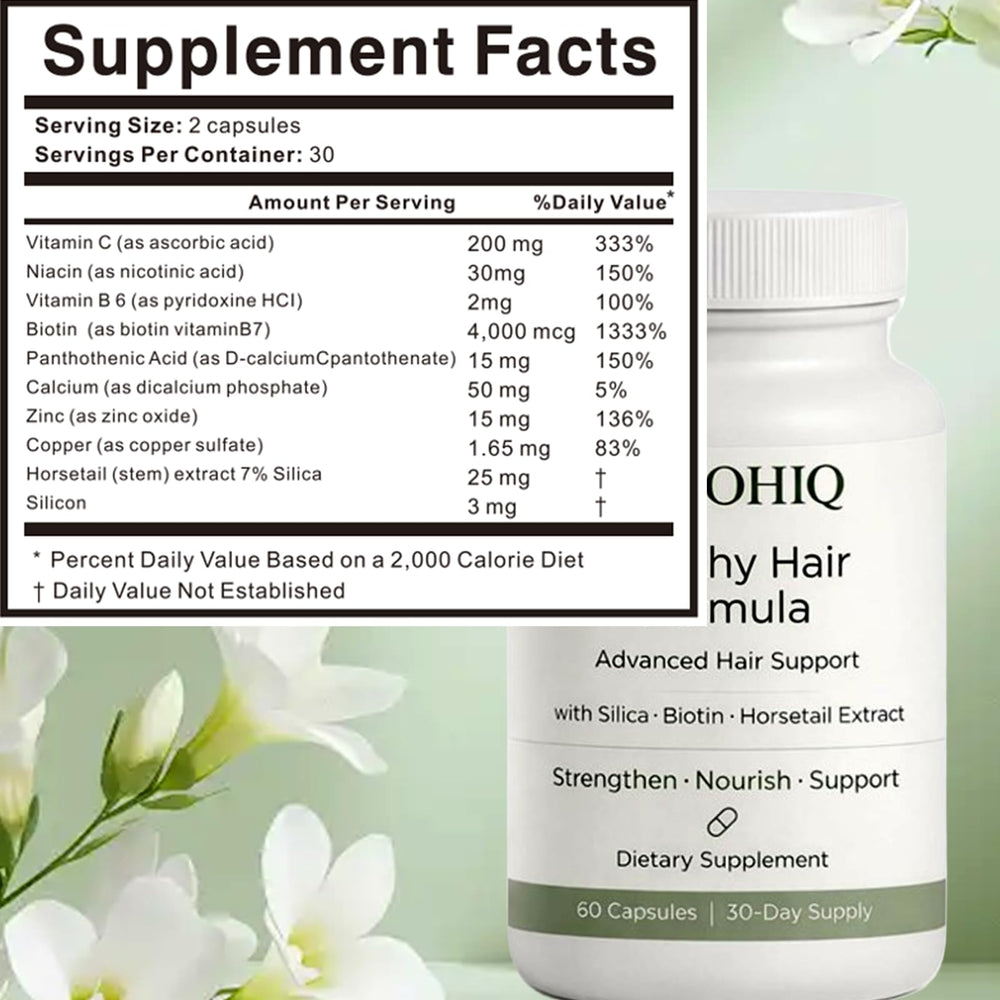 Nichalous silica ingredient detail image illustrating hair strength support.