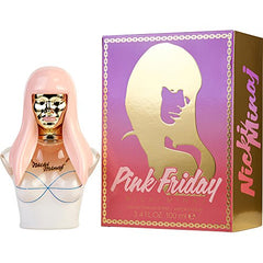 Nicki Minaj Pink Friday packaging and bottle present premium feminine allure.