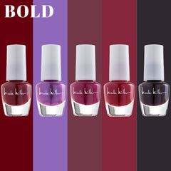 Nicole Miller New York mini nail polish application shows easy, on-the-go use.