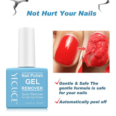 NIFEISHI gel-polish remover travel size display emphasizes on-the-go nail care.