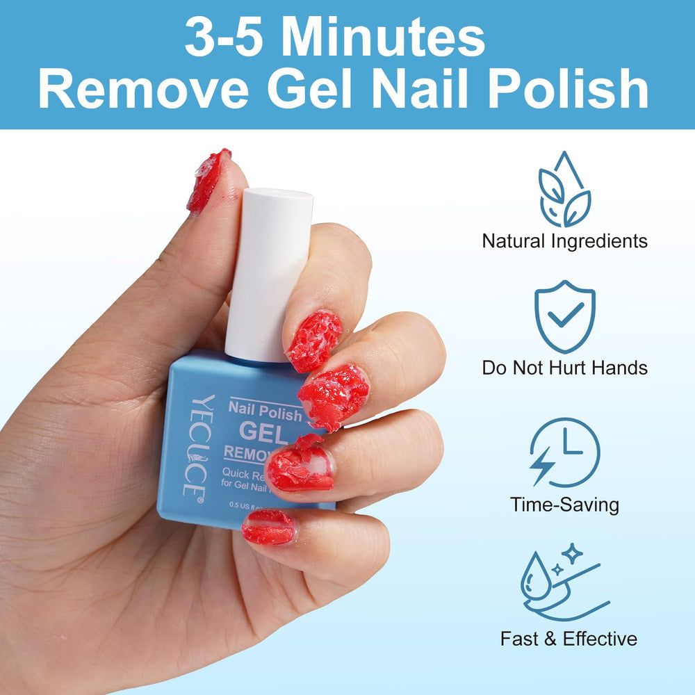 NIFEISHI remover bottle 15ml with foil-free design for easy use.