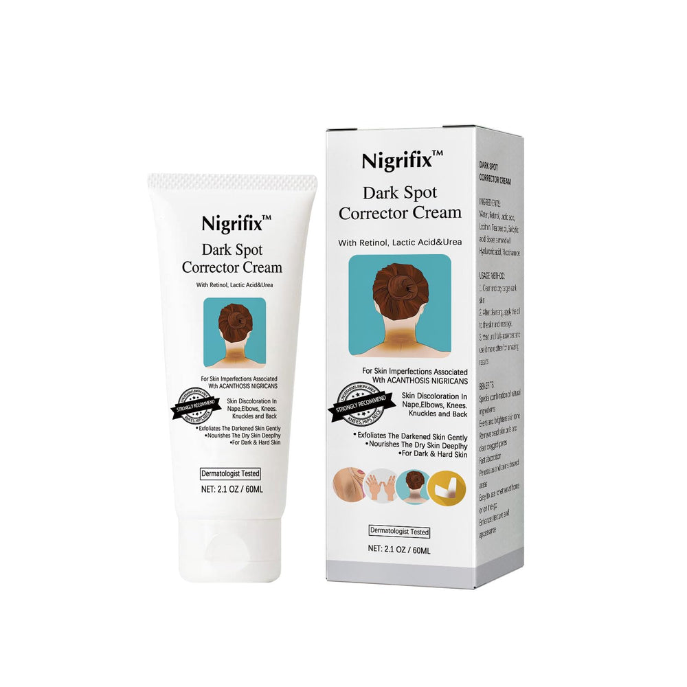 Nigrifix Acanthosis Nigricans therapy cream jar shows hydration for dark spots
