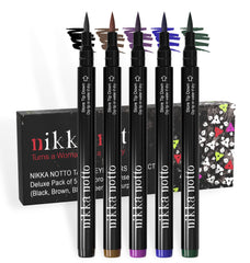 Nikka Notto green eyeliner pen for emerald shade and long-lasting wear
