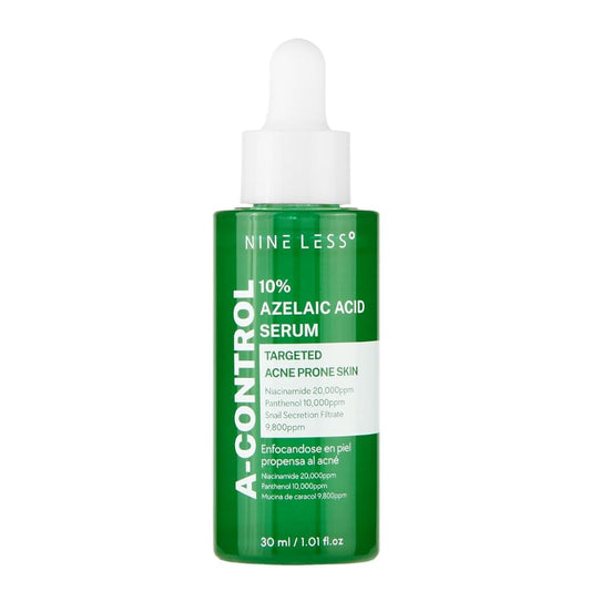 NINELESS A-Control 10% Azelaic Acid Serum bottle front for elevated skincare ritual.