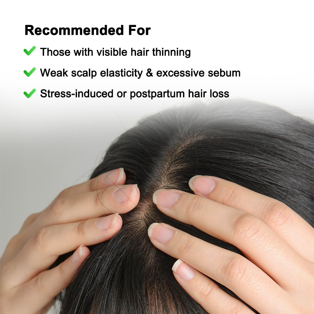 New mom using NINEMILA9 Calming Beer Shampoo during postpartum routine